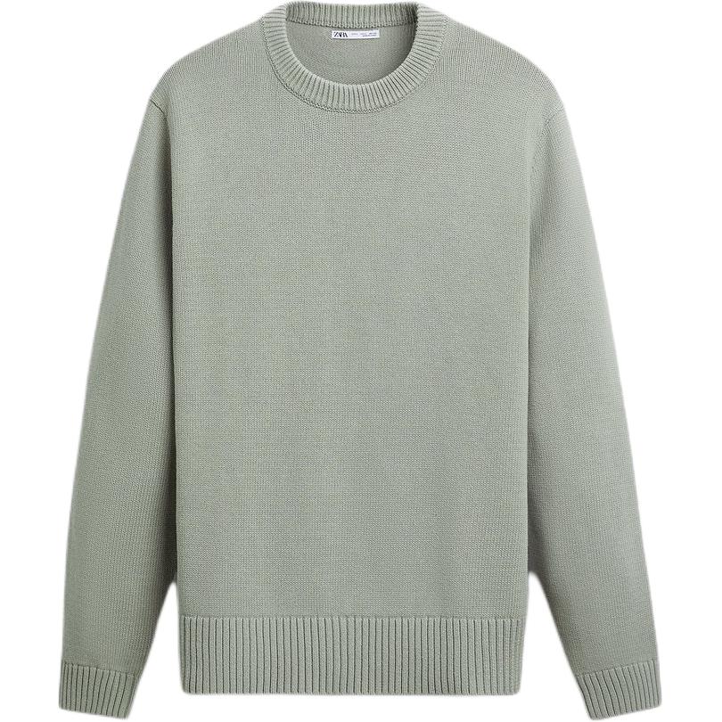 

ZARA Джемпер мужской серо-зеленый