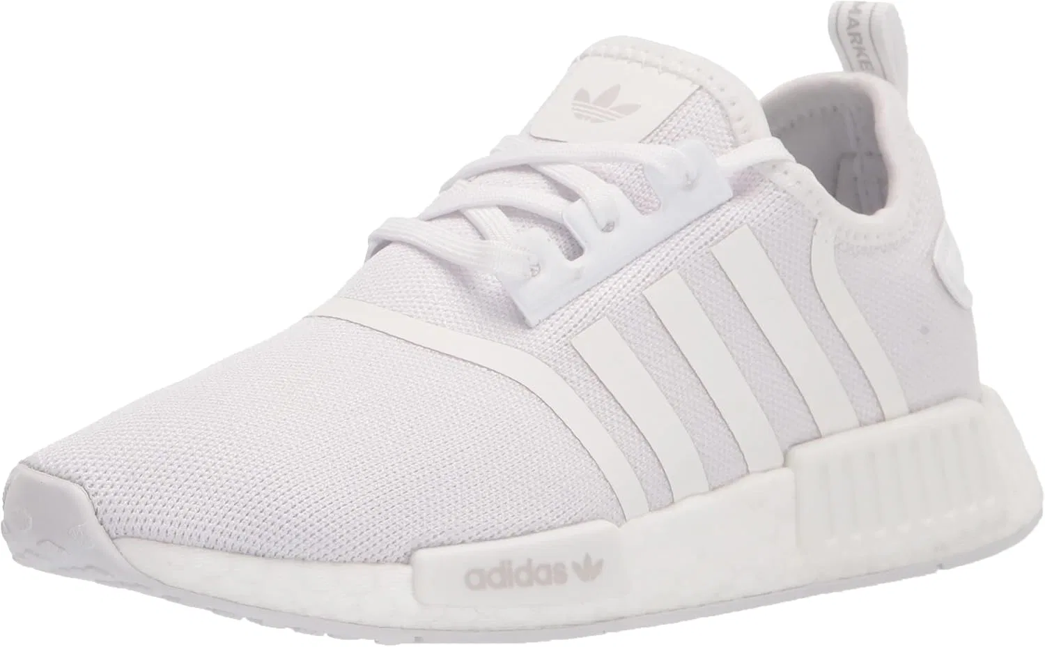 Детские кроссовки для мальчиков NMD_R1 Refined белые, White/White/Grey