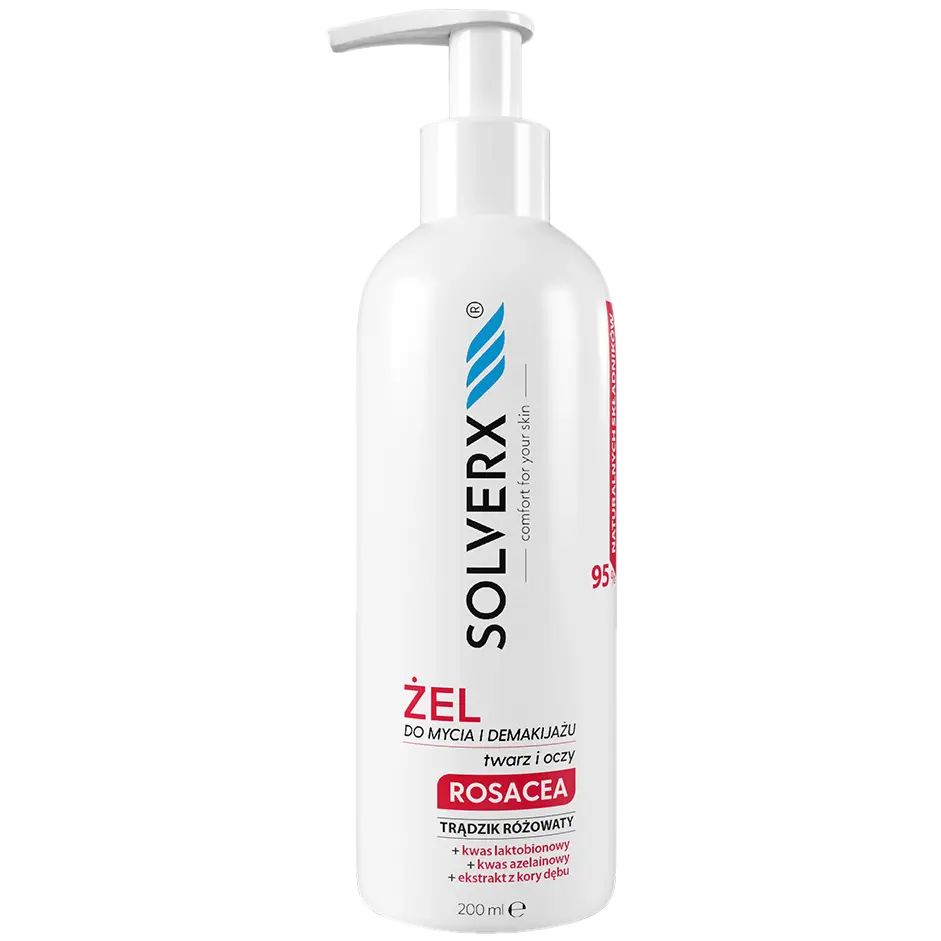 

Solverx Rosacea гель для умывания лица, 200 мл