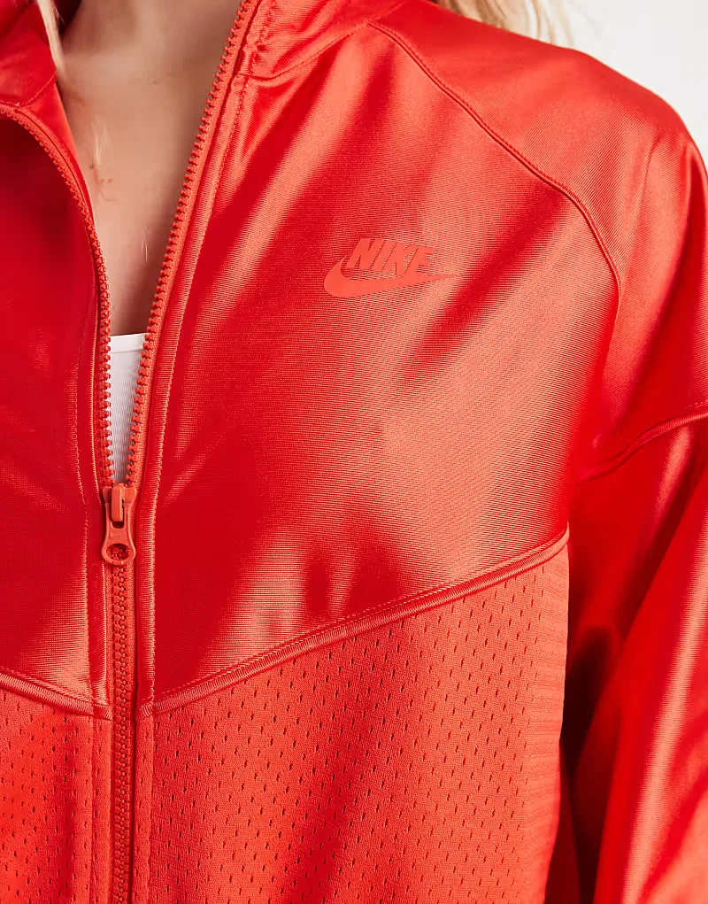 Укороченная куртка Nike Festival на молнии, красный — фото 3