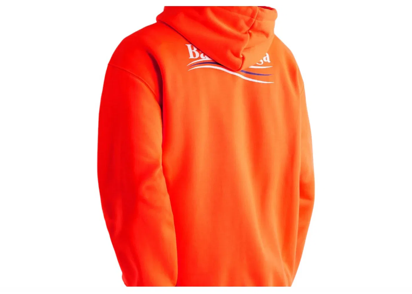 Мужской худи с логотипом Balenciaga Campaign Logo Hoodie, Orange — фото 2