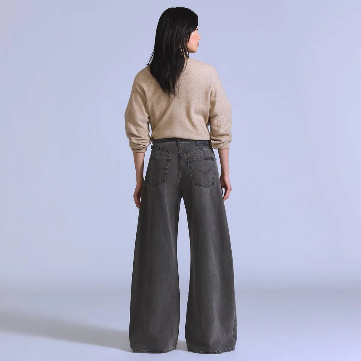 Женские джинсы максимального свободного кроя Levi's, Onyx - Black — фото 4