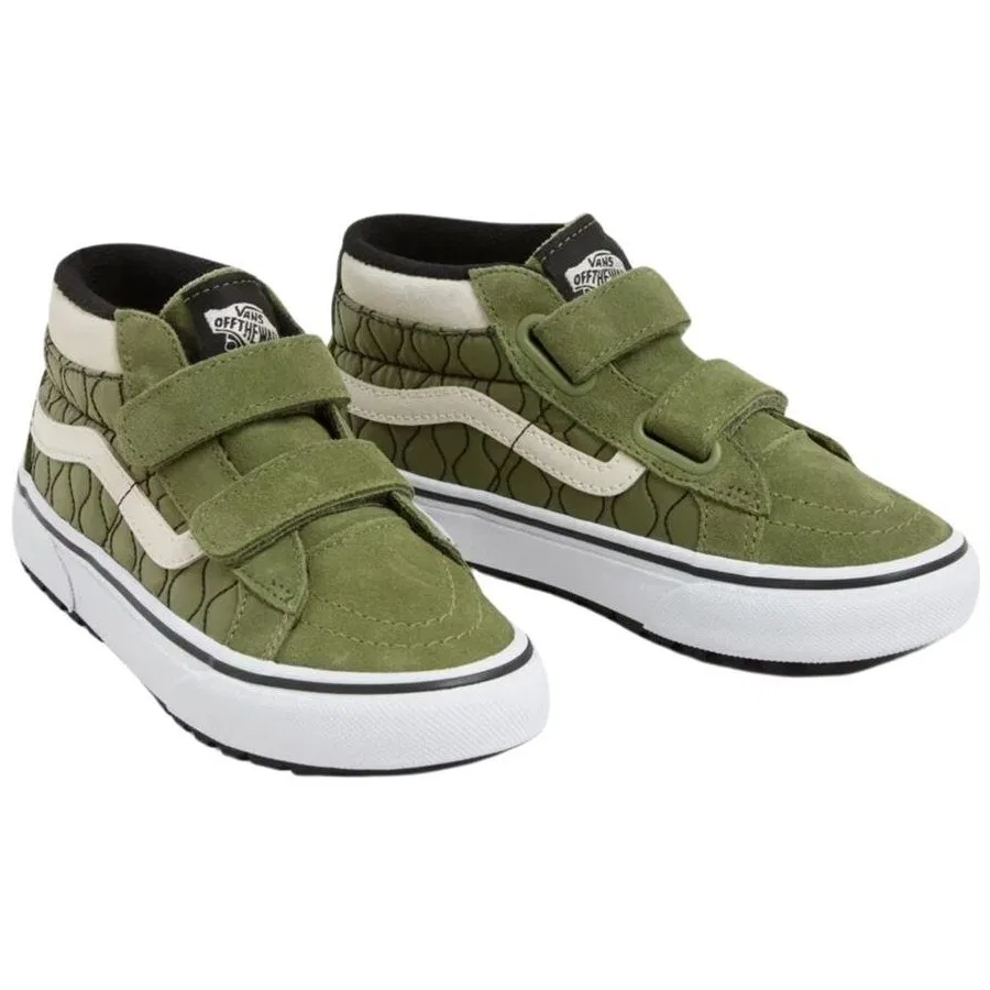 Кроссовки детские с принтом Mte Sk8-Mid Reissue V Vans, Зеленый — фото 2