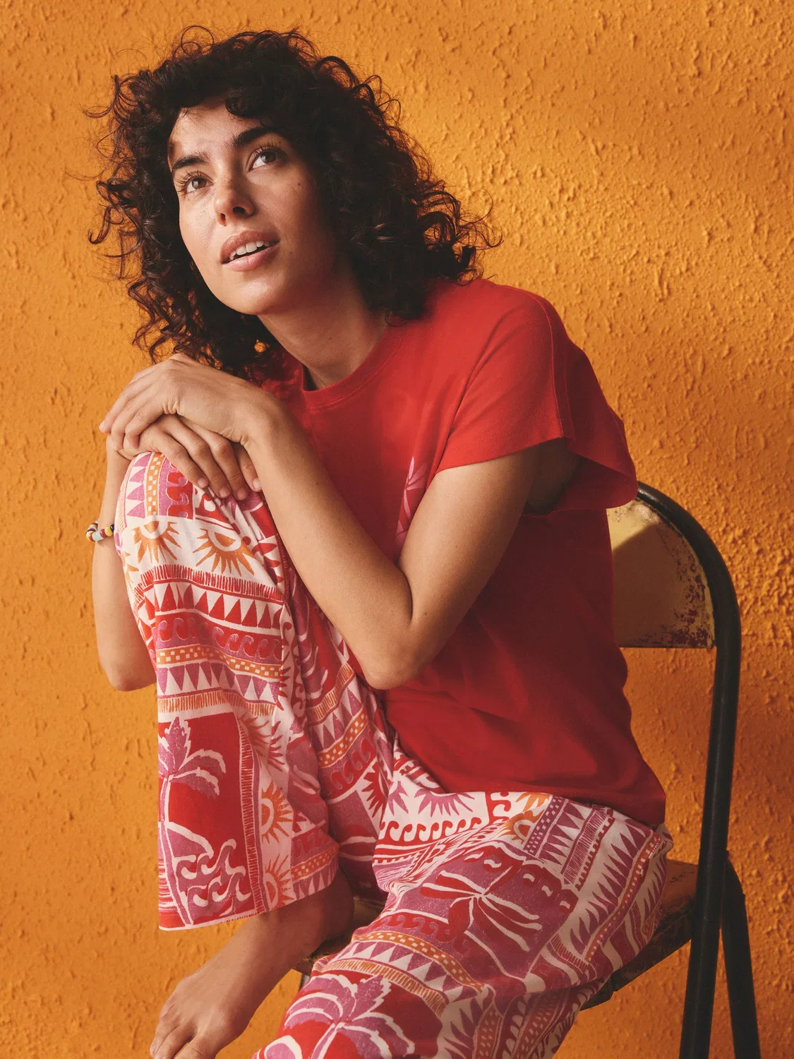 Пижама Red Palm Short Sleeve Pyjamas Next, красная пальма — фото 3
