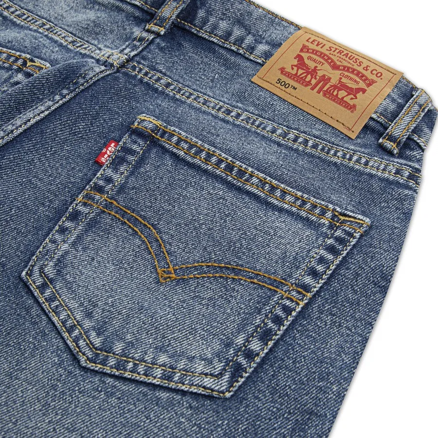 Детские джинсы свободного кроя '555' синего цвета Levi'S Kids — фото 3