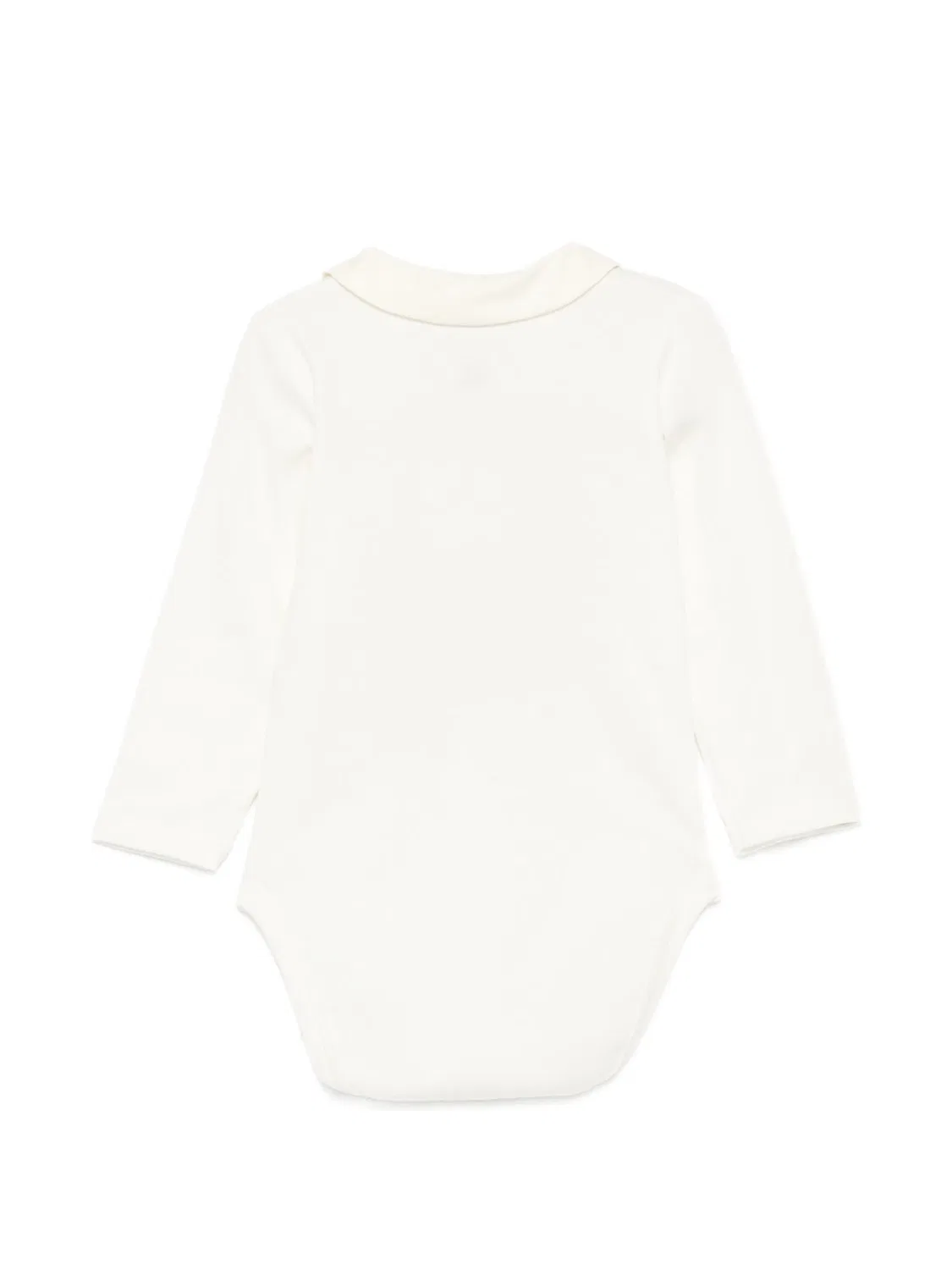 Боди с вышивкой на воротнике Petit Bateau, нейтральные цвета — фото 2