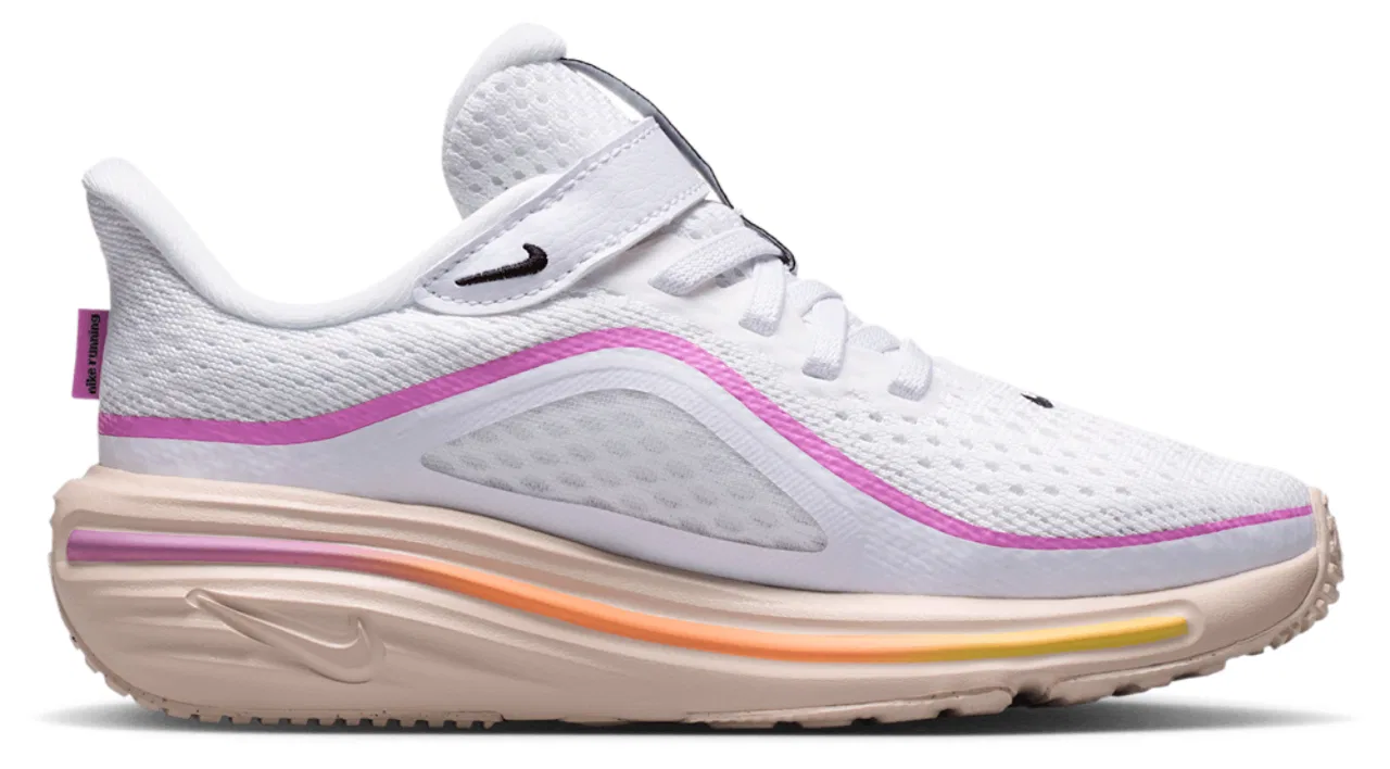 Детские кроссовки для девочек с сетчатым верхом Nike Air Winflo 12, White/Pink/Black