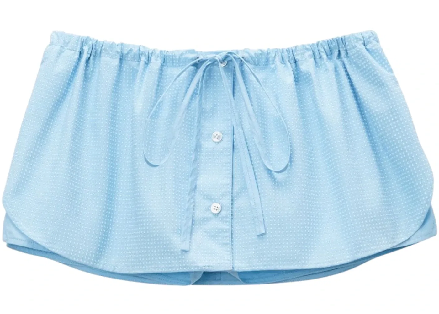 Женская юбка-шорты с принтом Alexander Wang, Chambray Blue