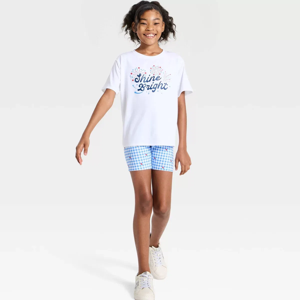 Детская футболка с принтом Fourth of July Graphic Active T-Shirt KIDS PERFORMANCE, White — фото 4