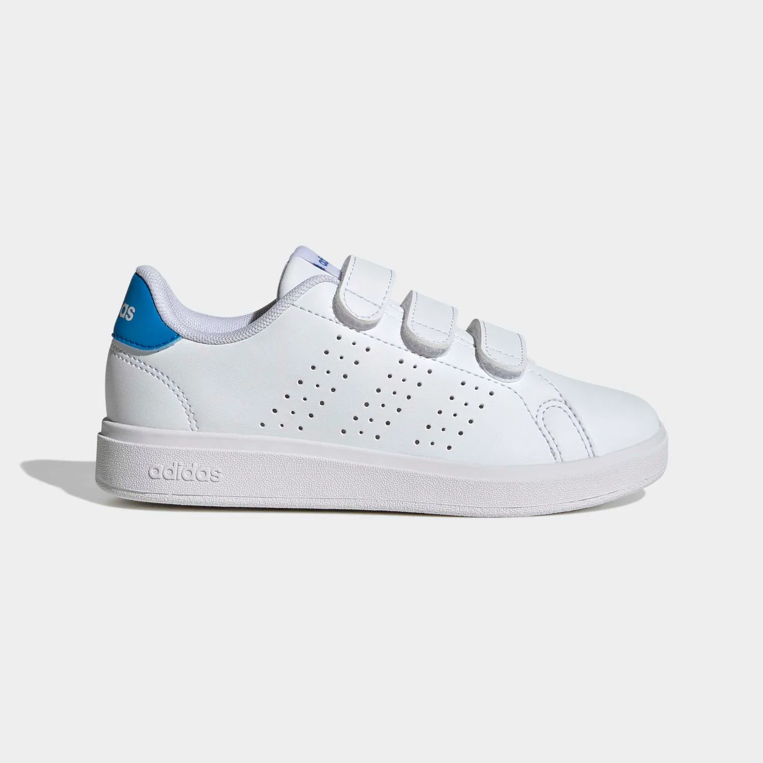 Детские спортивные кроссовки с перфорированными полосками Adidas Sportswear, Cloud White/Ftwr White/Lucid Ray Blue — фото 2