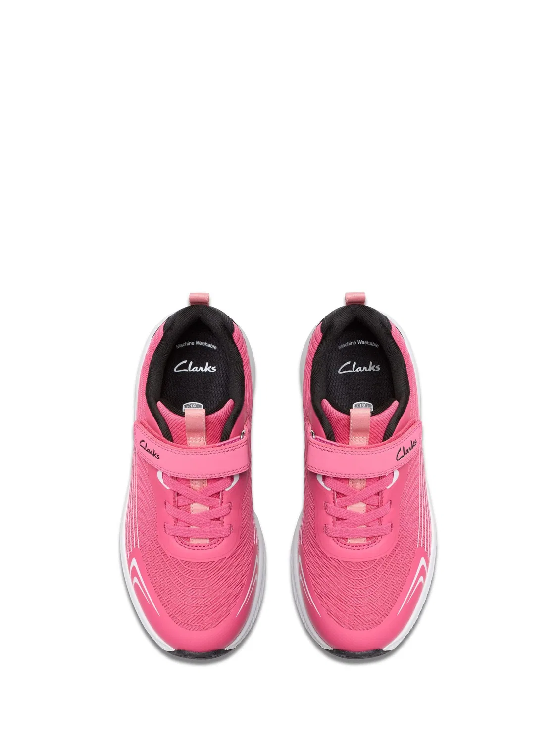 Кроссовки для мальчиков Clarks Deyes Dash K, розовые — фото 4