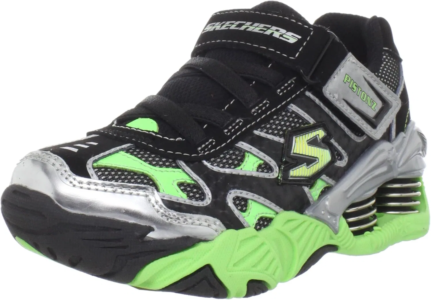 Детские кроссовки для мальчиков Pistonz Skechers, Black/Lime