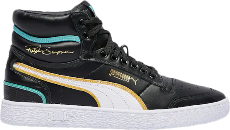 

Кроссовки Puma Ralph Sampson Mid OG Black Teal, черный