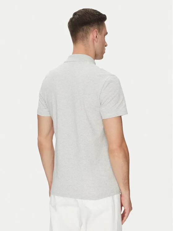 Поло regular fit Lacoste, серый — фото 3