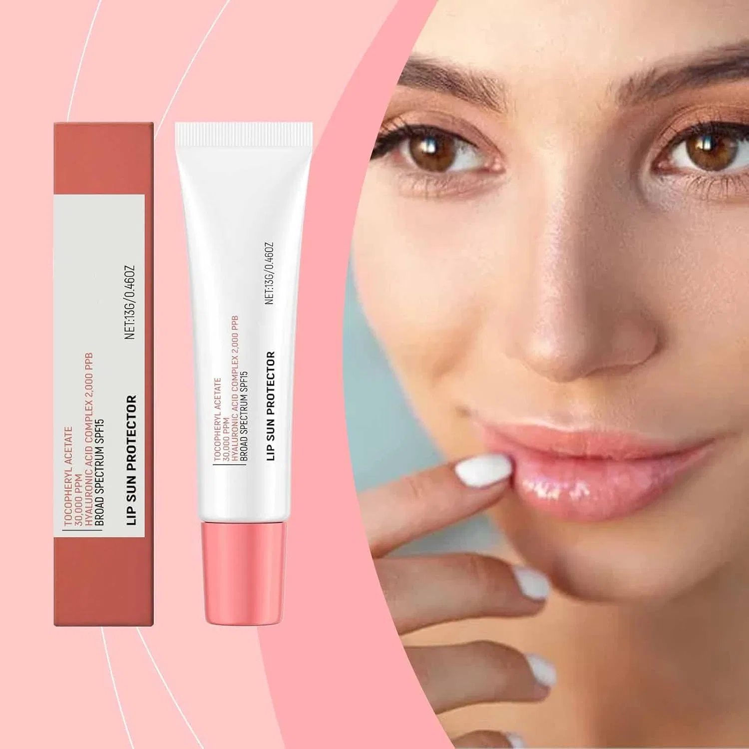 Бальзам для губ Lip Sun Protector Rosy Tinted Glow SPF 15 с тонирующим эффектом, 1 шт Generisch — фото 2
