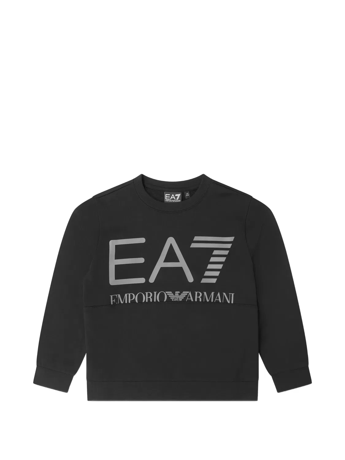 Emporio Armani Детский свитшот с логотипом черный
