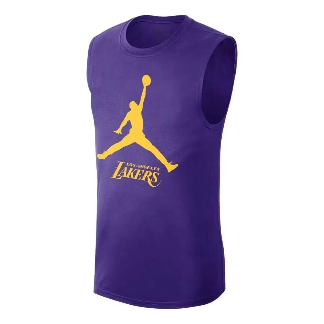 Джерси баскетбольная с принтом Los Angeles Lakers Jordan Nike, фиолетовый