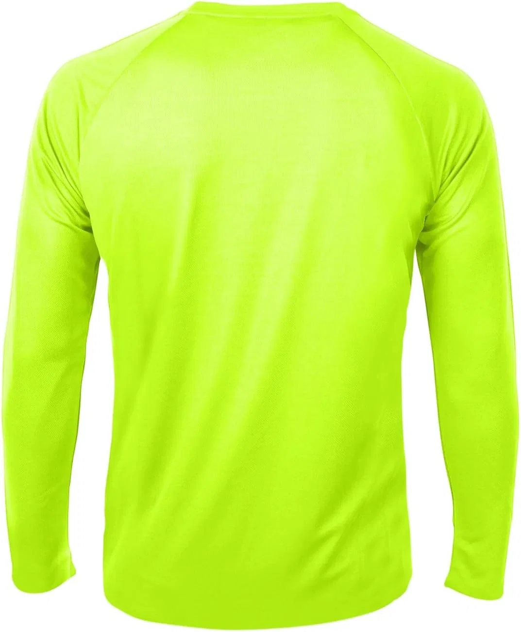 Мужская футболка с длинным рукавом, классический крой, Fluorescent Green — фото 2