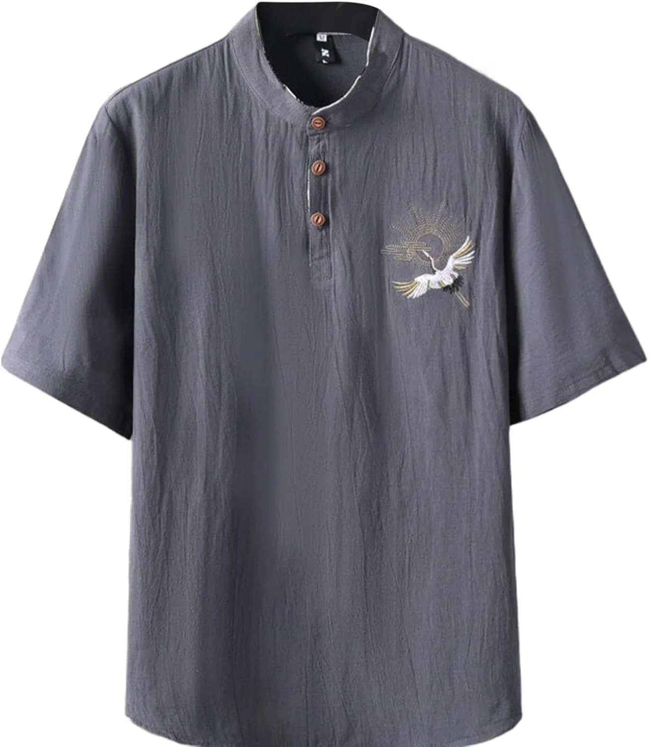 Мужская футболка с принтом Henley, Grey