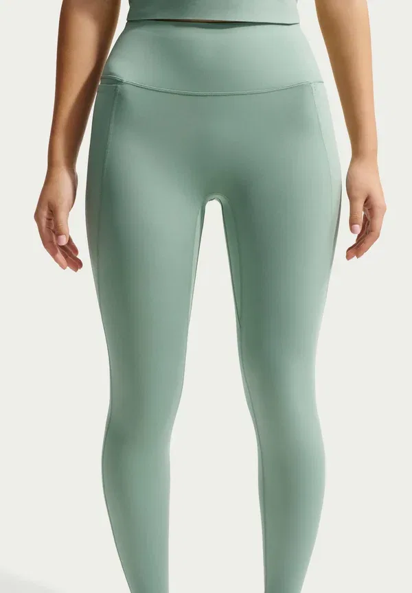 Леггинсы с технологией Dri-fit, Nike Performance, Steam, Dutch Green, Mineral Slate, зеленый — фото 3