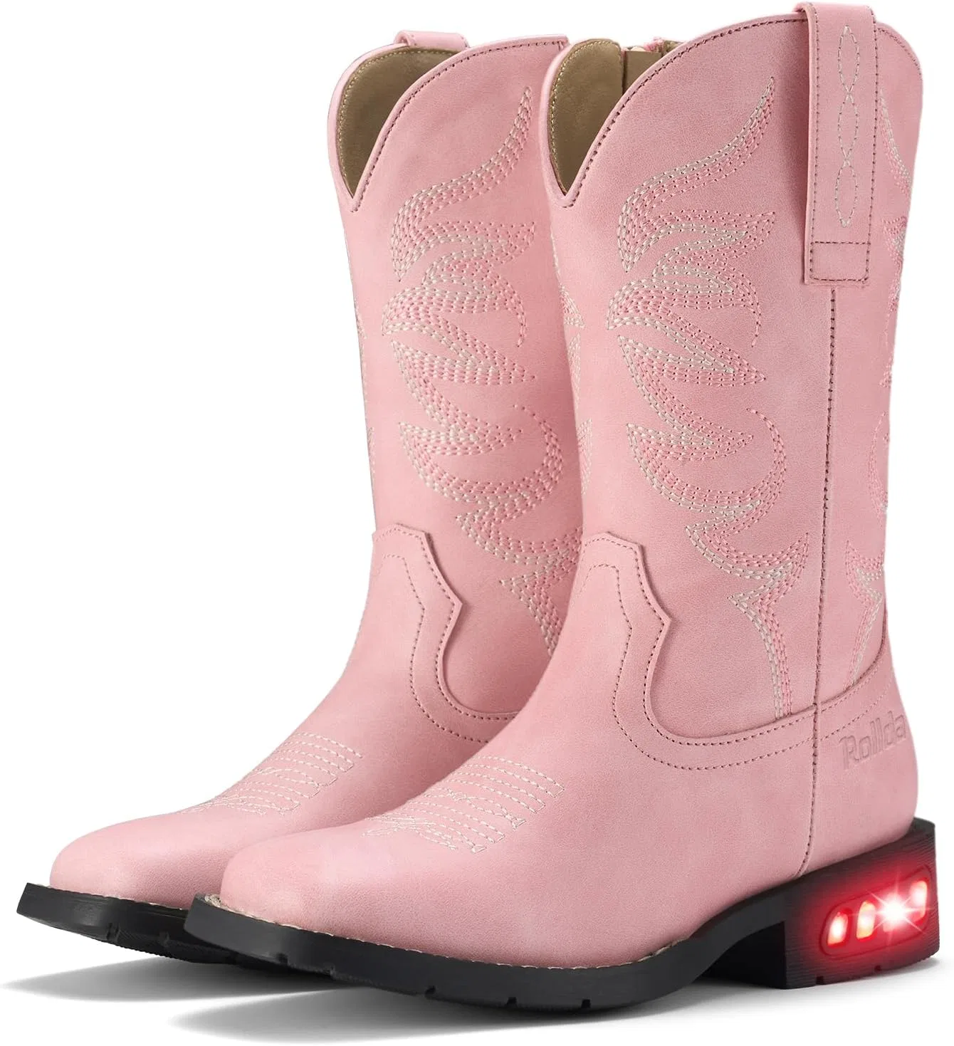 Детские сапоги ковбойские с подсветкой Classic Western Rollda, Pink