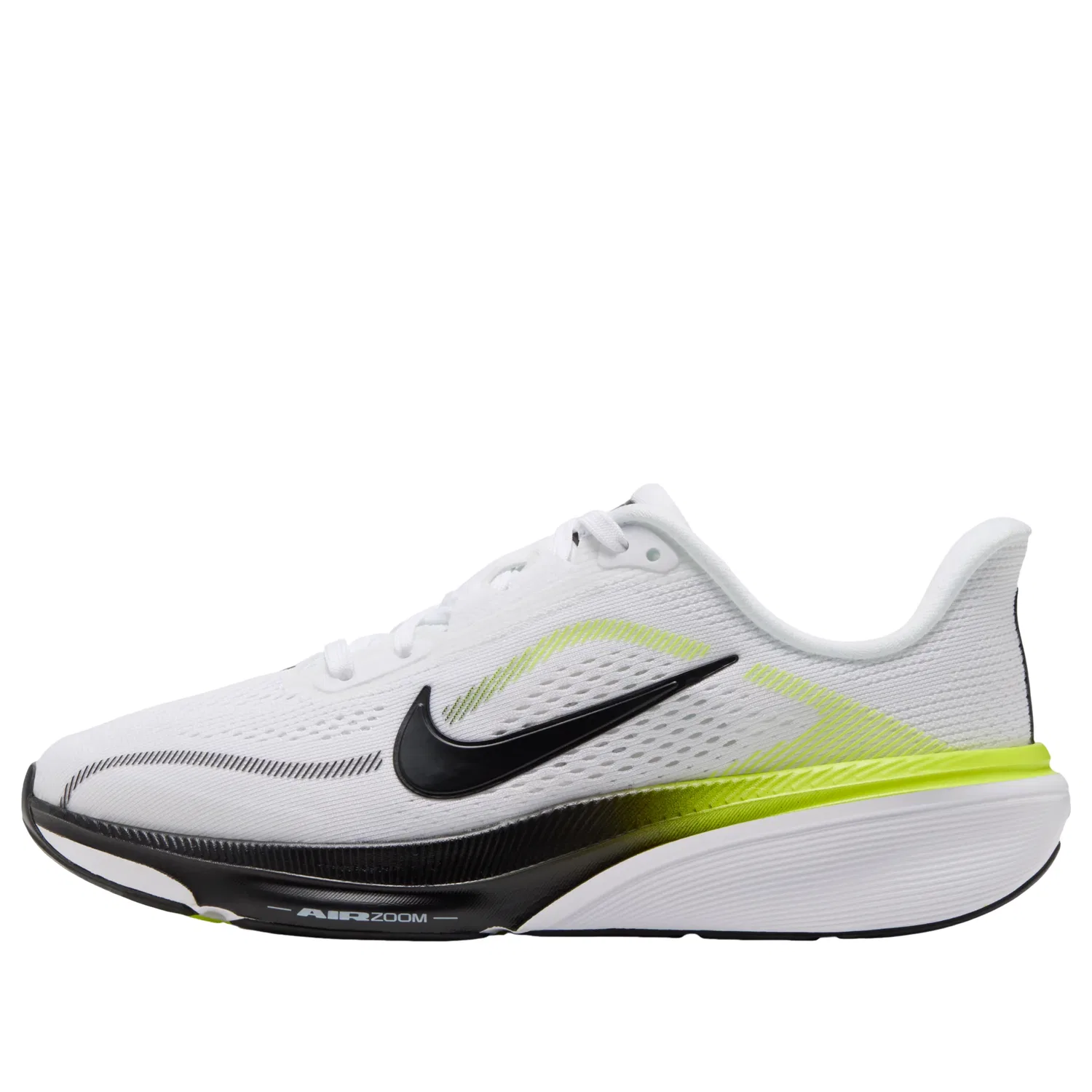 Детские кроссовки с сетчатым верхом Air Zoom Pegasus 42 'White Black Lemon Venom' Nike, White/Lemon Venom/White/Black