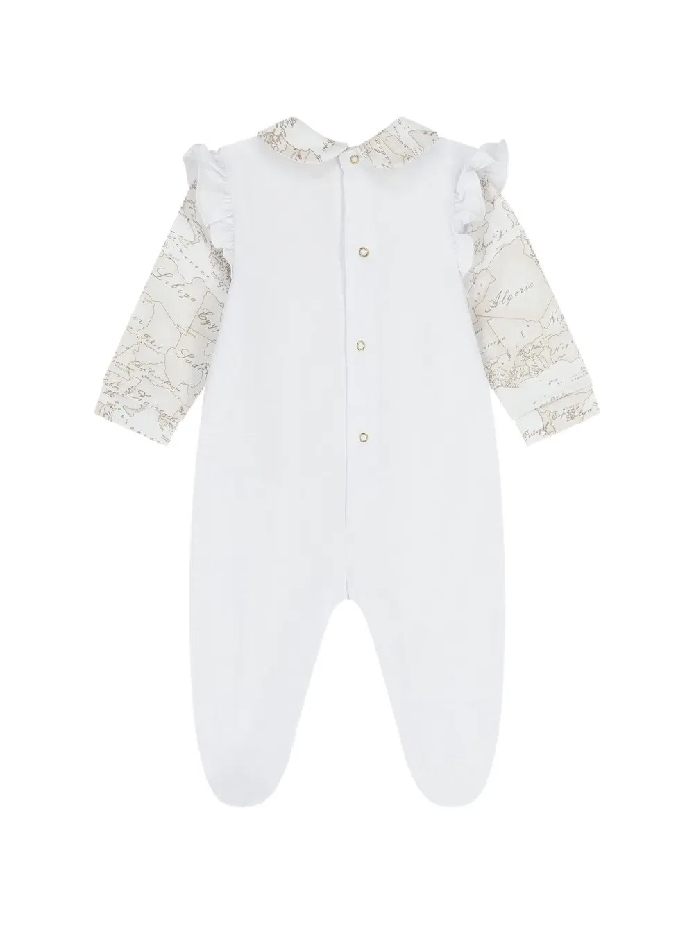 Детский комбинезон с оборками Alviero Martini Kids, белый — фото 2