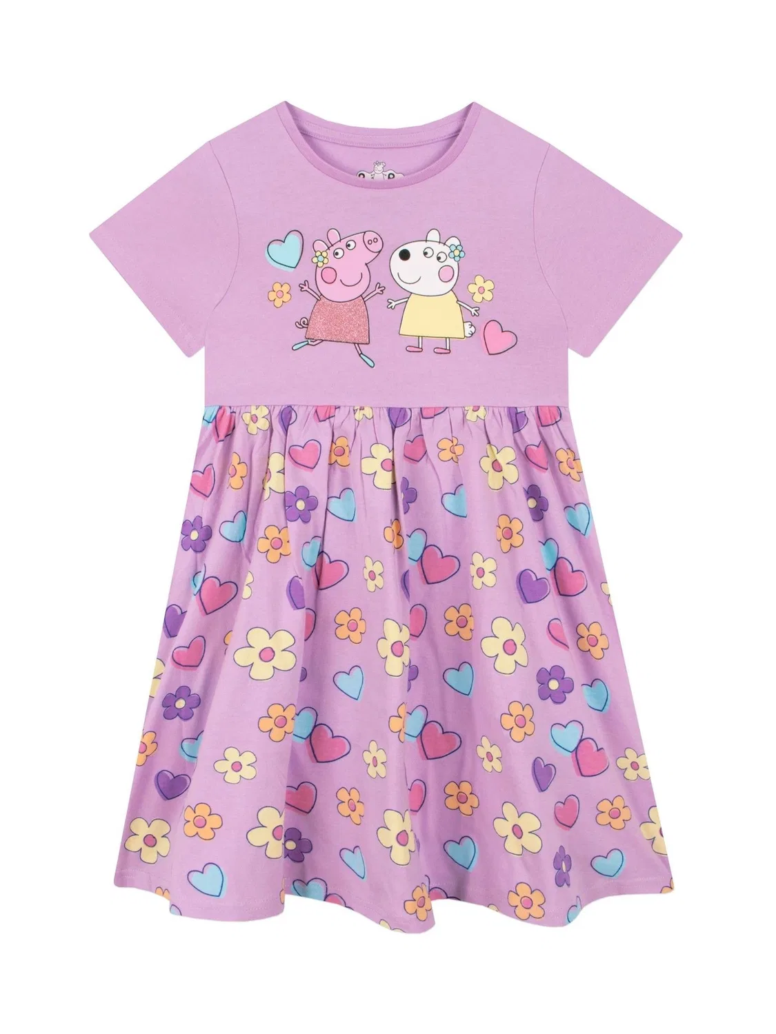 Платье Peppa Pig с коротким рукавом Character, фиолетовое