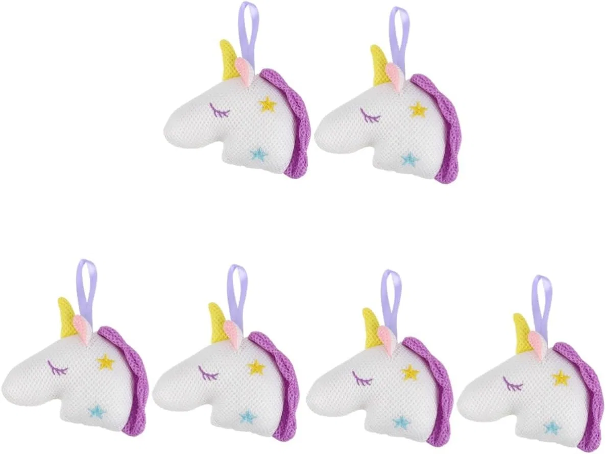 Мочалка для душа Unicorn, 6 шт, Healeved, 16x10x5 см