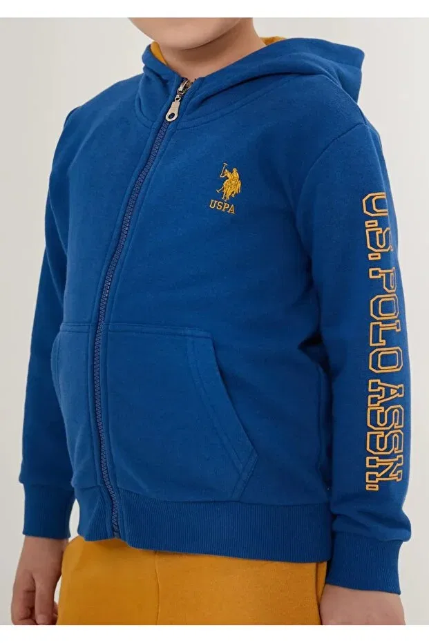 Детский спортивный комплект для мальчиков с принтом U.S. Polo Assn., Blue — фото 4