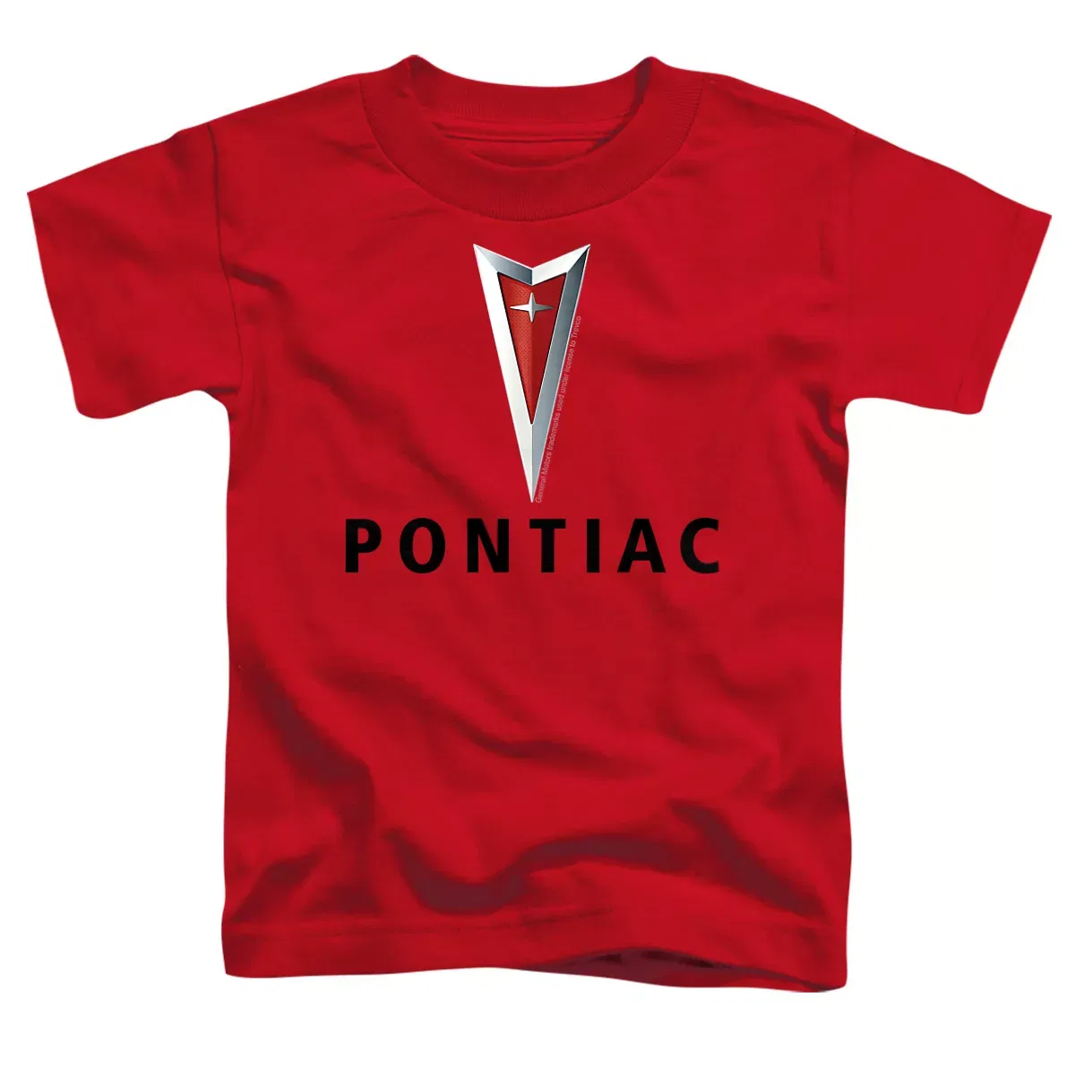 Детское футболка с принтом Pontiac Centered Arrowhead Chevrolet, Red