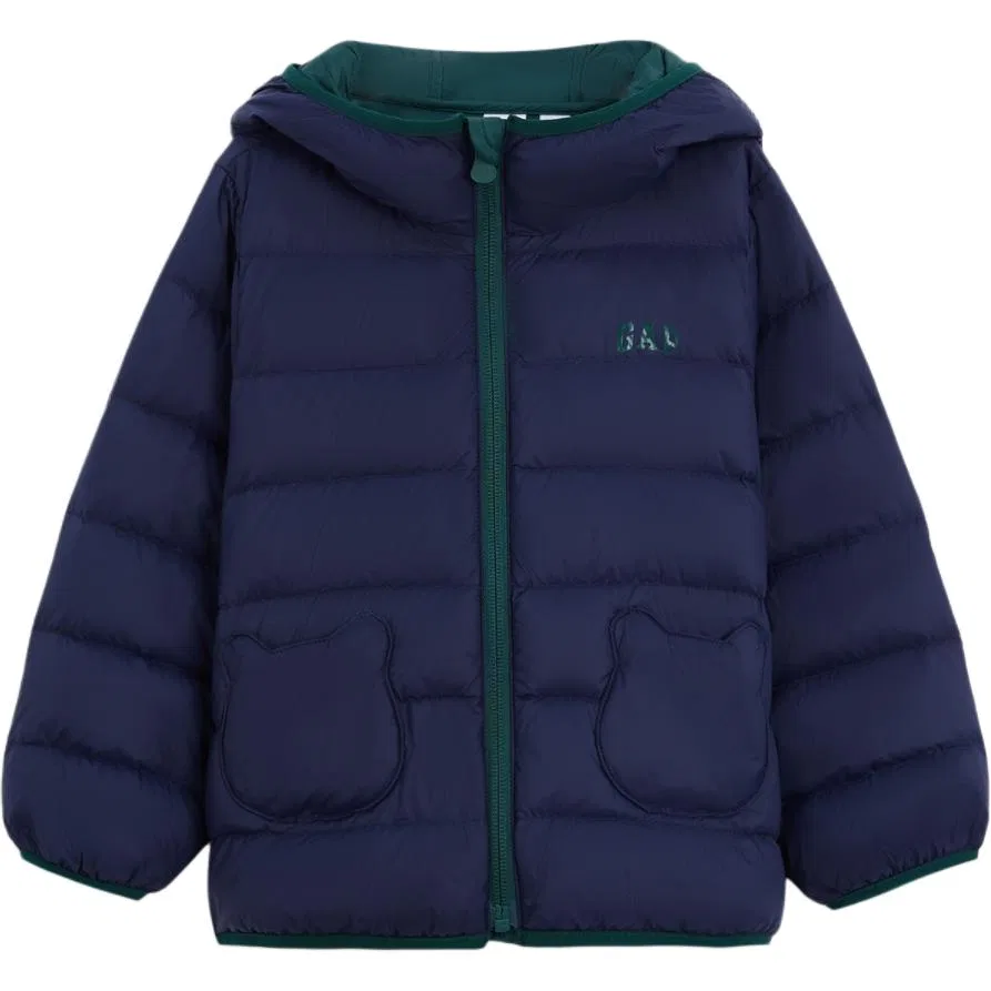 Детская куртка-пуховик с капюшоном GAP, Marine Blue