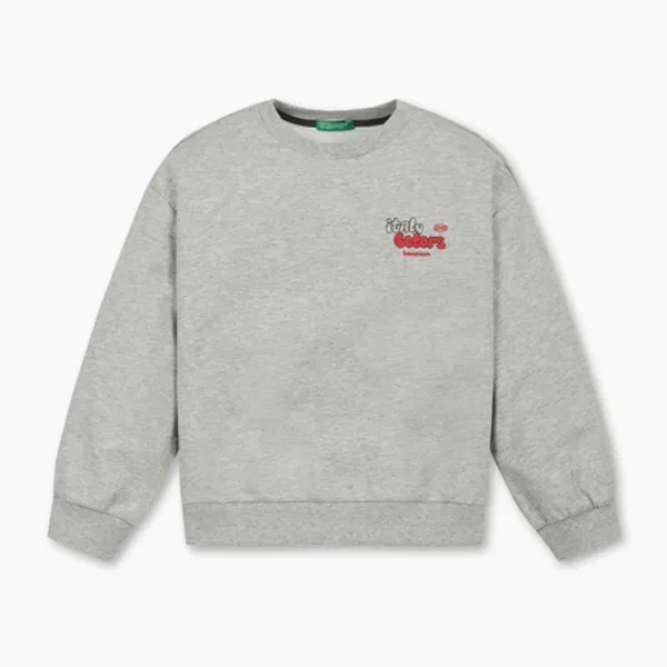 Свитшот с графическим принтом, Benettonkids, разноцветный — фото 2