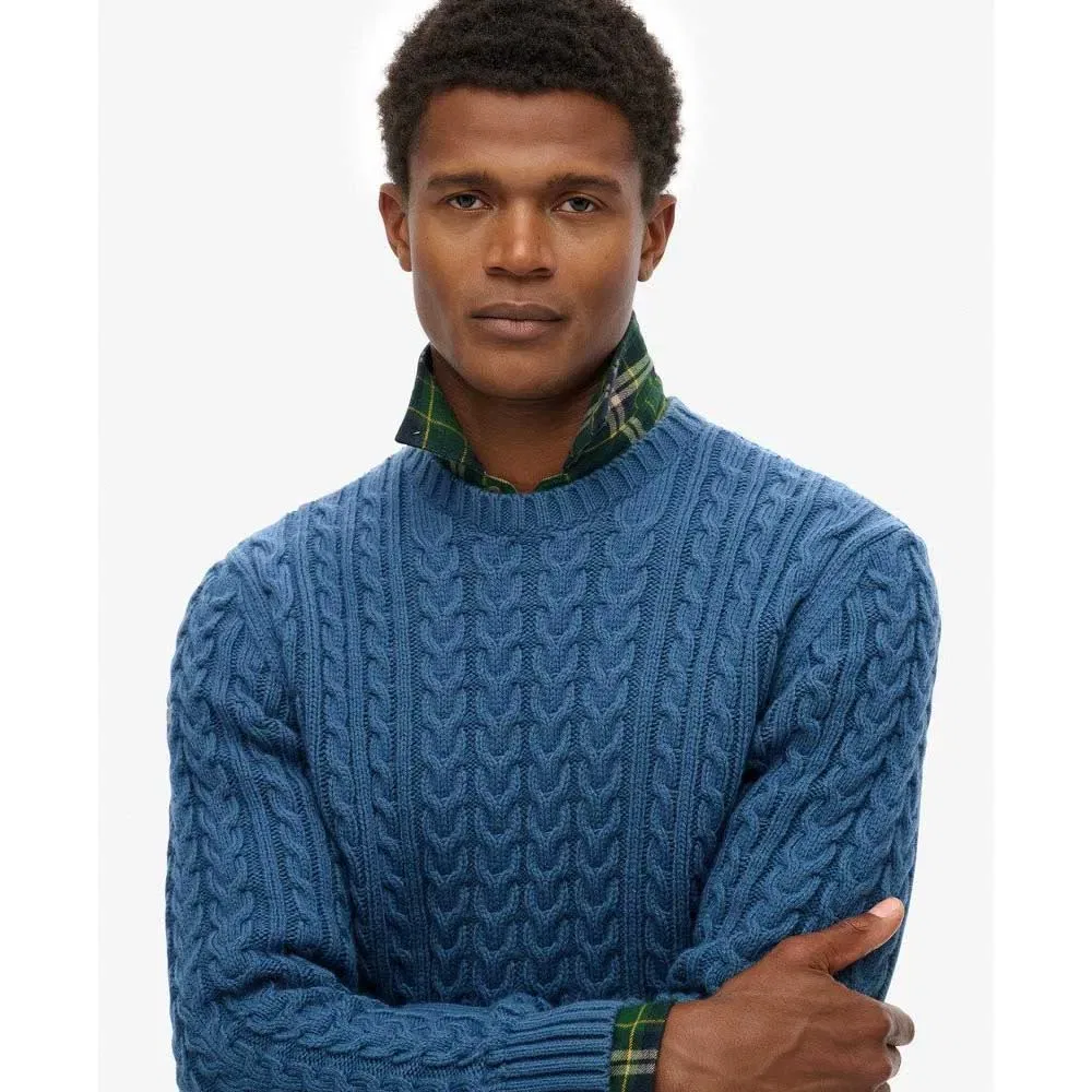 Свитер Jacob Superdry, синий — фото 4