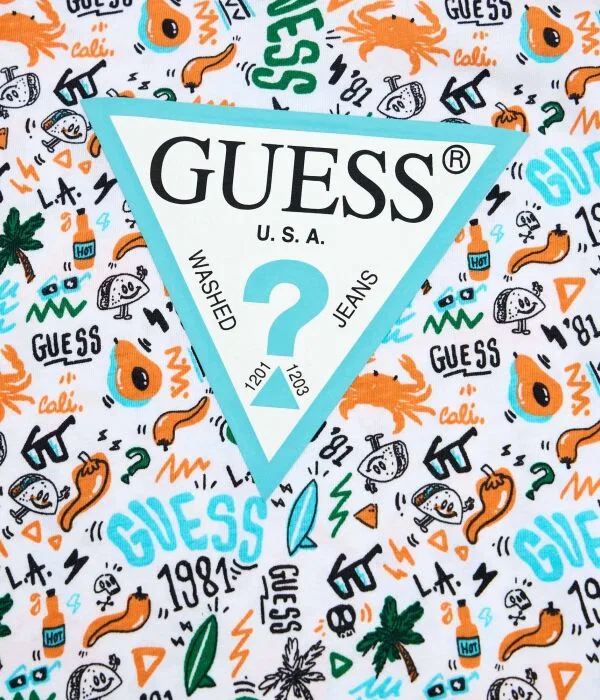 Детский комплект для мальчиков Regular Fit Guess, бежевый — фото 4
