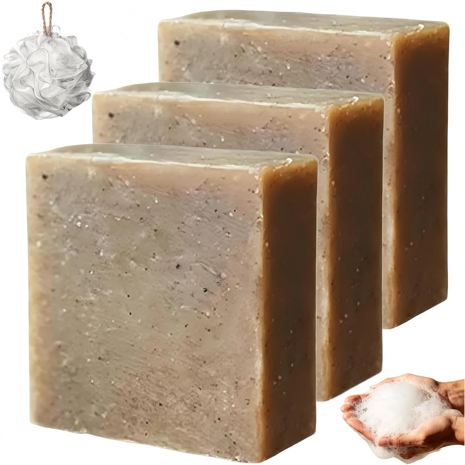 Мыло для лица и тела, Copper Clay Soap, набор 3 шт., 100 г, 3 Items Generisch