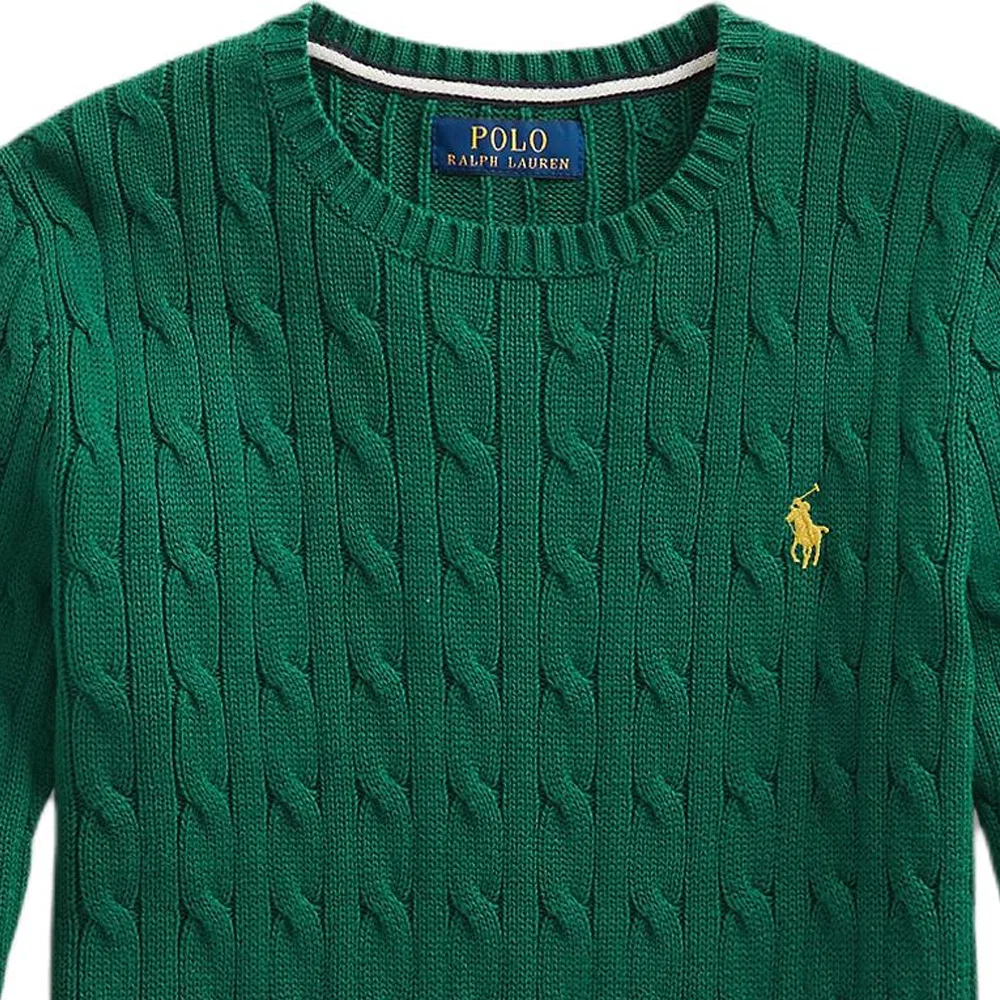 Детский свитер с длинным рукавом Sweater Standard Polo Ralph Lauren, Green — фото 4