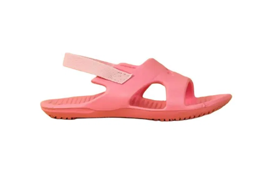 Детские туфли для малышей нескользящие легкие с закрытым носком DECATHLON, Lychee Pink/Mantis Light Light Coral — фото 3