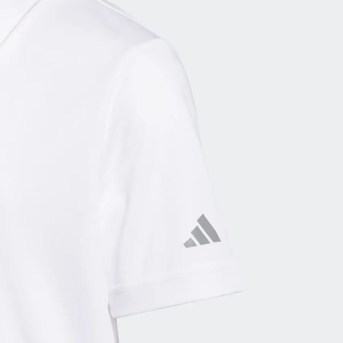 Детское поло для мальчиков из переработанного полиэстера adidas, Blanco — фото 3