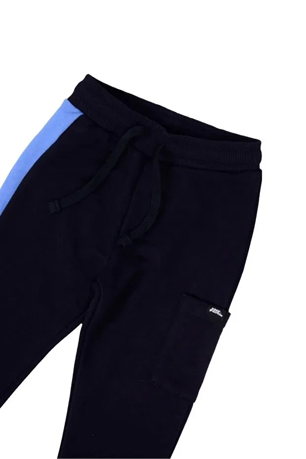 Детские спортивные штаны для девочек с принтом No Fear, Navy Blue — фото 2