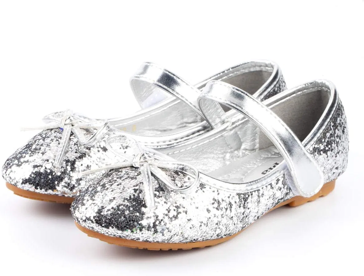 Детские балетки для девочек Nova Utopia Nova Footwear, Silver — фото 2