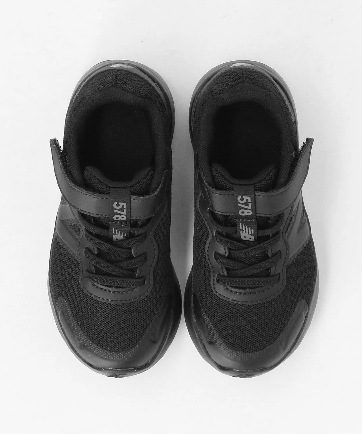 Детские кроссовки с одним разрезом и резиновыми шнурками New Balance PT578, Black — фото 3
