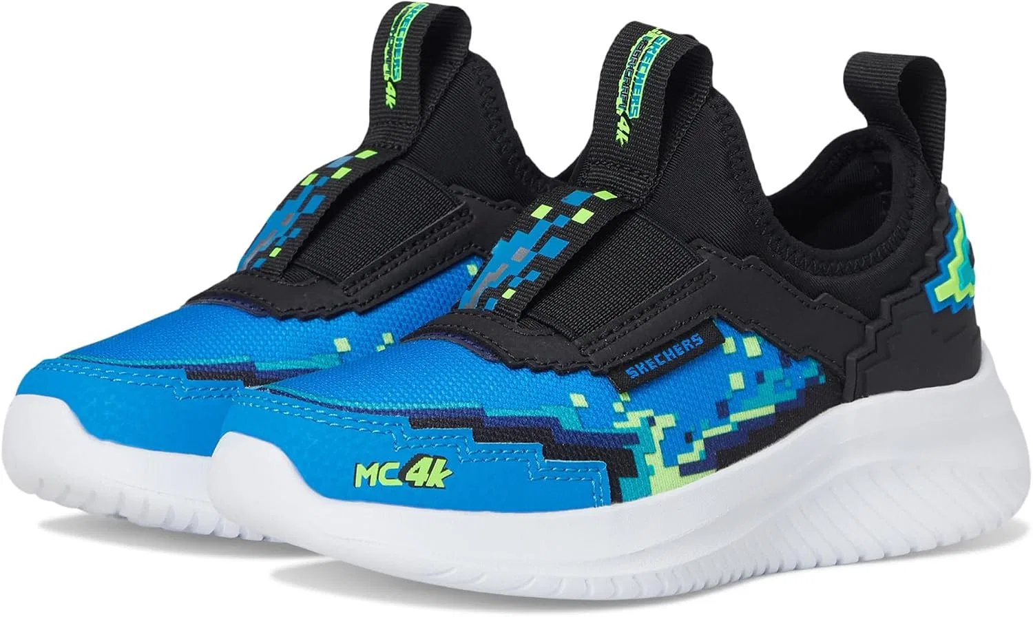 Детские кроссовки для мальчиков Ultra Flex 3.0 4K Pointz PS Skechers, Black/Blue/Lime