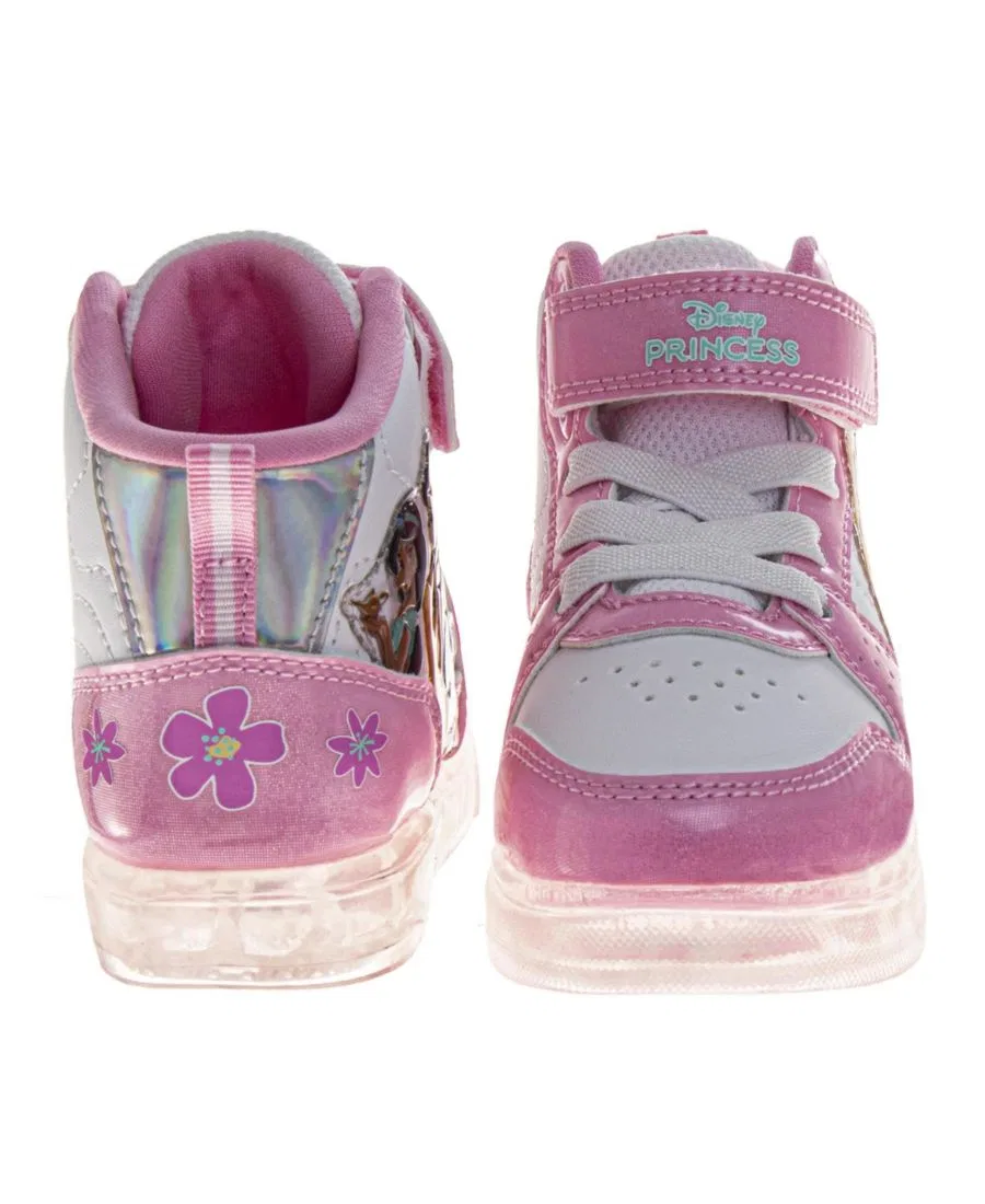 Детские кроссовки-высокие с принтом Disney Princess, модель Royal Gathering Disney, Purple White — фото 4