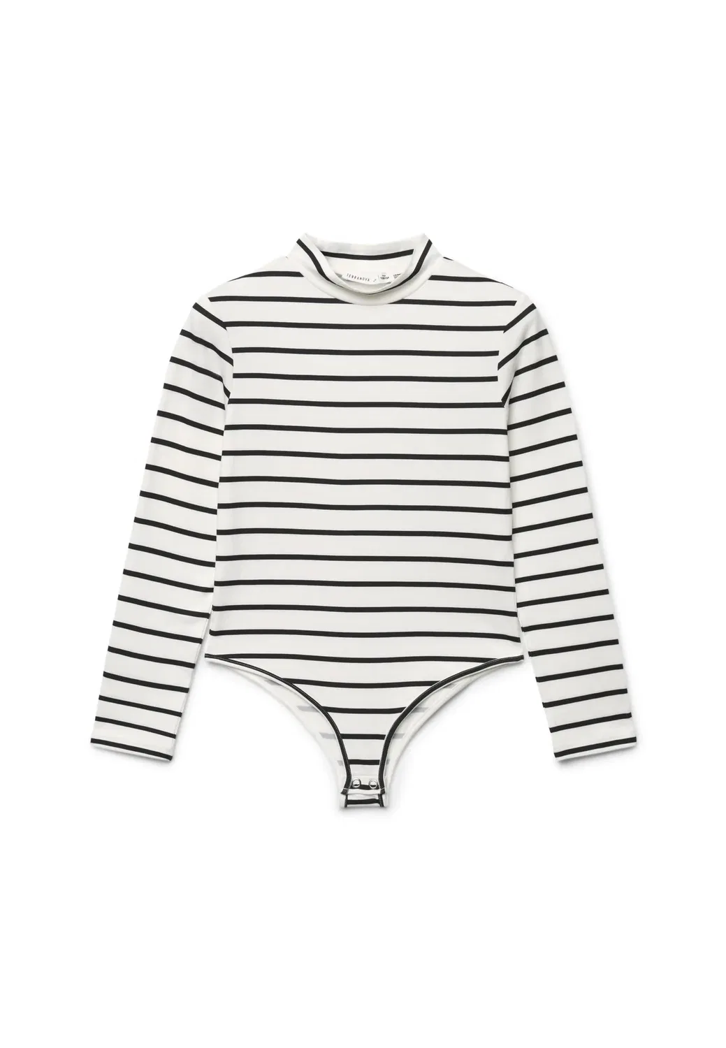 T-Shirt body a righe a maniche lunghe - long sleeved top Terranova, Var Bianco Lana