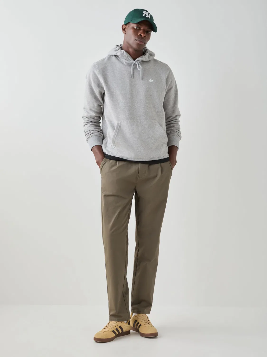 Худи Regular Fit adidas Originals, серый — фото 2