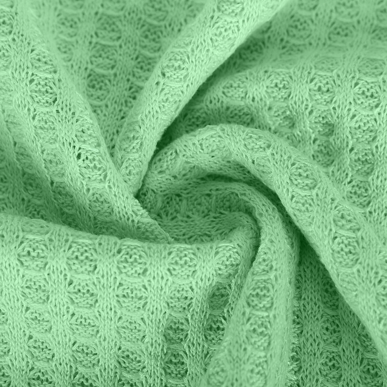 Мужская футболка с длинным рукавом из фактурного трикотажа, Green — фото 4