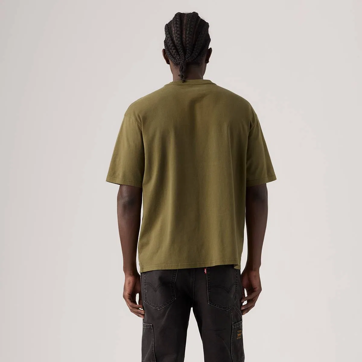 Футболка с графическим принтом для рабочей одежды Levi's, Made For Workin Dark Olive - Green — фото 4