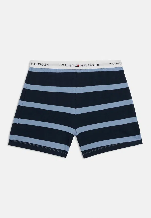 Пижамный комплект, хлопок Signature essential shorts pyjama set Tommy Hilfiger, Brisk Blue, синий — фото 3