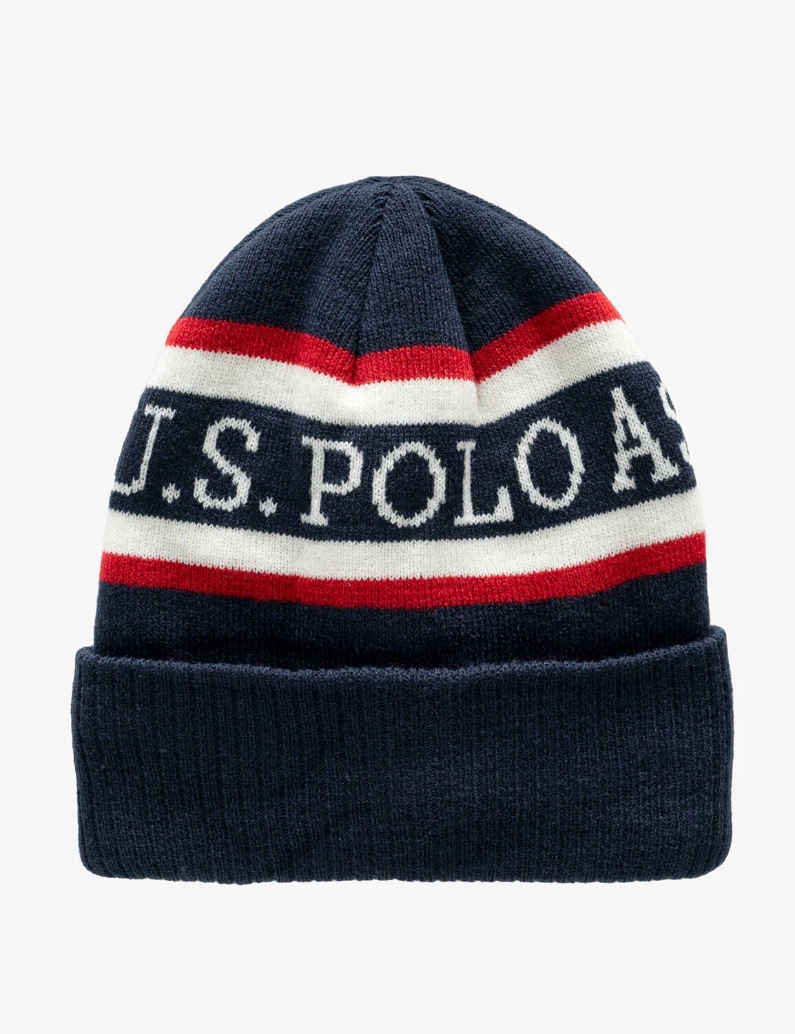 

Шапка U.S. Polo Assn. Mens Wordmark Fleece Lined, темно-синий